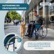 Opvouwbare rolstoel | Orthopedisch| Lichtgewicht | Blauw| Model: Alcazar | Mobiclinic - Foto 6