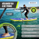 Opblaasbaar paddleboard | 315x78x15cm | Max 150kg | Verstelbare peddel | Veiligheidslijn | Rugzak en pomp | Stitch | Mobiclinic - Foto 6
