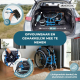 Rolstoel | Aluminium |Opvouwbare | Opklapbare armleuningen | Blauw | Bolonia | Mobiclinic - Foto 3