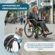 Rolstoel | Opvouwbaar | Aluminium | Opklapbare armsteunen | Groen | Bolonia | Mobiclinic - Foto 7