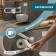 Opklapbare handgreep voor de badkamer | Toiletpapierhouder | Dubbele handgreep | Tot 250 kg | IJzer | Wit | Robin | Mobiclinic - Foto 5