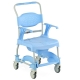 Krzesło łazienka z WC | Deska sedesowa | Trwałe i lekkie | Jasny niebieski - Foto 1