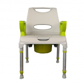 Krzesło prysznicowe z WC | regulowane | wspierany | AQ-TICA Comfort