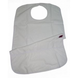 Śliniaczek dla dorosłych | Z kieszenią | Płaszcz przeciwdeszczowy | Zwijanie i wielokrotnego użytku | 75X45 cm
