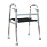 Chodzik bez kół | Płócienne siedzisko | Aluminium | Waga 3,25 kg | Składany | Regulowany | Antypoślizgowe kołki