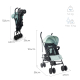 Wózek składany dla niemowląt | Odchylane oparcie | Zdejmowane koła | Max. 15 kg | Kosz XL | Słoń | Mobiclinic - Foto 6