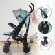 Wózek składany dla niemowląt | Odchylane oparcie | Zdejmowane koła | Max. 15 kg | Kosz XL | Słoń | Mobiclinic - Foto 12