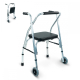 Mobiclinic Compostela Składany dwukołowy wózek dla osób starszych, aluminiowy, srebrno-czarny - Foto 1