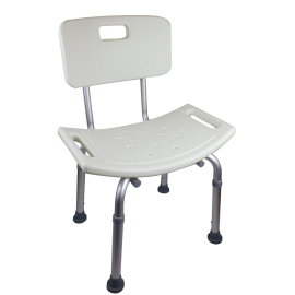 Krzesło kąpielowe | Regulowana wysokość | Aluminium | Oparcie | Olivo | Mobiclinic