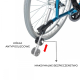 Wózek inwalidzki | Wysokiej klasy | Komoda | Aluminium | Dzielone oparcie | Regulacja wysokości - Foto 8