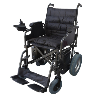 Wózek inwalidzki elektryczny składany | Auton. 20 km | Stal | silnik | 24V | czarny | cenit | Mobiclinic