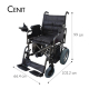 Wózek inwalidzki elektryczny składany | Auton. 20 km | Stal | silnik | 24V | czarny | cenit | Mobiclinic - Foto 5