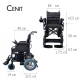 Wózek inwalidzki elektryczny składany | Auton. 20 km | Stal | silnik | 24V | czarny | cenit | Mobiclinic - Foto 7