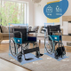 Wózek inwalidzki | składane | Duże koła | light | ortopedyczne | czarny | Alcazar | Mobiclinic - Foto 1