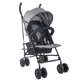 Wózek składany dla niemowląt | Odchylane oparcie | Zdejmowane koła | Max. 15 kg | Kosz XL |Słoń | Mobiclinic