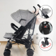 Wózek składany dla niemowląt | Odchylane oparcie | Zdejmowane koła | Max. 15 kg | Kosz XL |Słoń | Mobiclinic - Foto 14