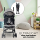 Wózek składany dla niemowląt | Odchylane oparcie | Zdejmowane koła | Max. 15 kg | Kosz XL |Słoń | Mobiclinic - Foto 15