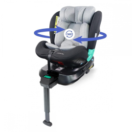 Fotelik samochodowy dla dziecka | 360° | i-Size | Evolutionary | 40-150 cm | Odchylany | Regulowany | Lionfix Pro | Mobiclinic