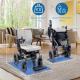 Elektryczny wózek inwalidzki | Składany | Aluminium | Uniwersalny joystick | Tryb podwójny | Zasięg 20 km | Maks. waga. 100 kg - Foto 2