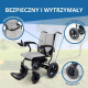 Elektryczny wózek inwalidzki | Składany | Aluminium | Uniwersalny joystick | Tryb podwójny | Zasięg 20 km | Maks. waga. 100 kg - Foto 3