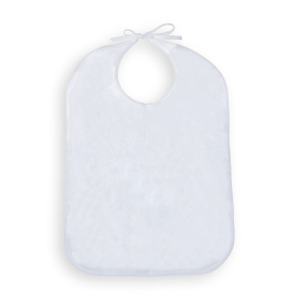 Pakiet 3 śliniaków dla dorosłych | Ręcznik frotte | Z kieszonką | Wielokrotnego użytku | 65 x 45 cm | Mobiclinic