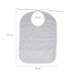 Pakiet 3 śliniaków dla dorosłych | Ręcznik frotte | Z kieszonką | Wielokrotnego użytku | 65 x 45 cm | Mobiclinic - Foto 7