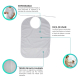 Pakiet 3 śliniaków dla dorosłych | Ręcznik frotte | Z kieszonką | Wielokrotnego użytku | 65 x 45 cm | Mobiclinic - Foto 8