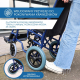 Wózek inwalidzki Premium Transit | Składany | Zdejmowane podłokietniki i podnóżki | Maestranza | Mobiclinic - Foto 6