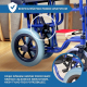 Wózek inwalidzki Premium Transit | Składany | Zdejmowane podłokietniki i podnóżki | Maestranza | Mobiclinic - Foto 7