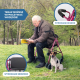 Składany chodzik | Siedzisko i oparcie | Aluminium | Koszyk | Dla osób starszych | Różowy | Prado | Mobiclinic - Foto 5