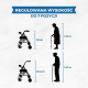 Składany chodzik | Siedzisko i oparcie | Aluminium | Koszyk | Dla osób starszych | Niebieski | Prado | Mobiclinic - Foto 1