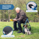 Składany chodzik | Siedzisko i oparcie | Aluminium | Koszyk | Dla osób starszych | Niebieski | Prado | Mobiclinic - Foto 5