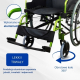 Opakowanie Bolonia Plus | Składany wózek inwalidzki | Zielony | Poduszka przeciwodleżynowa | Lepkosprężysta | Mobiclinic - Foto 10
