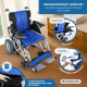 Wózek inwalidzki elektryczny| Składane | Auton. 20 km | aluminium | 24V | Niebieski i czarny | Lyra | Mobiclinic - Foto 5