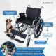 Składany wózek inwalidzki | Aluminium | Składane podłokietniki i zdejmowane podnóżki | Duże koła | Ópera | GÓRA | Mobiclinic - Foto 2