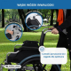 Składany wózek inwalidzki | Aluminium | Składane podłokietniki i zdejmowane podnóżki | Duże koła | Ópera | GÓRA | Mobiclinic - Foto 6