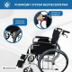 Wózek inwalidzki | Aluminiowy | Składany | Z hamulcami | Podłokietniki i podnóżki | Dzielone oparcie | Palacio | Mobiclinic - Foto 3