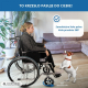 Wózek inwalidzki | Aluminiowy | Składany | Z hamulcami | Podłokietniki i podnóżki | Dzielone oparcie | Palacio | Mobiclinic - Foto 4