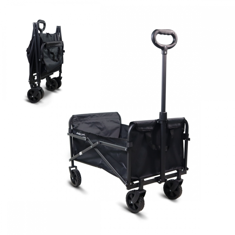 Wózek do transportu na plażę i do ogrodu, regulowany uchwyt, 71x47x67cm, składany, koła 360°, duna basic, mobiclinic