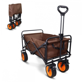 Wózek transportowy do ogrodu na plaży | 100kg | 100x58x60cm | Składany | Szerokie koła 360° | Duna Pro Plus | Mobiclinic