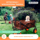Wózek transportowy ogrodu plaży | Regulowany uchwyt |94x56,5x77cm | Składany | Szerokie koła 360° | Duna Pro Plus | Mobiclinic - Foto 7