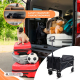 Wózek do transportu na plażę i do ogrodu | Regulowany uchwyt | 71x47x67cm | Składany | Koła 360° |Duna Basic | Mobiclinic - Foto 2