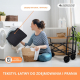 Wózek do transportu na plażę i do ogrodu | Regulowany uchwyt | 71x47x67cm | Składany | Koła 360° |Duna Basic | Mobiclinic - Foto 4