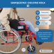 Wózek inwalidzki składany | Aluminiowy | Hamulce na rączkach i kołach | Duże koła | Wieża | Mobiclinic - Foto 6