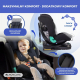 Krzesło auto dziecięcy | 360°|i-Size |Evolutionary |40-150cm |0-12 lat|Odchylany |Regulowany|Czarny |Lionfix Pro |Mobiclinic - Foto 5