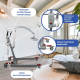 Dźwig elektryczny | Zawiera uprząż z 4 hakami | Do użytku podczas ładowania | Max. 135kg | Fortuna Podstawowy | Mobiclinic - Foto 3