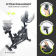 Rower spinningowy | Regulowany | Kontrola treningu | Max. 120 kg | Koło zamachowe 6 kg | Teide | Mobiclinic - Foto 3