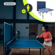 Stół do ping-ponga | Składany | Profesjonalny projekt | Kółka 360° | Siatka, wiosła i piłki | Tokyo | Niebieski | Mobiclinic - Foto 6