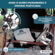 Chodzik | Składany | Aluminium | Hamulce na dźwigniach | Siedzisko i oparcie | 4 koła | Bordeaux | Escorial | Mobiclinic - Foto 7