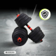 Para hantli 30 kg | Regulowane | 2 w 1 | Drążek łączący | Przenośne | Odłączane | Mobimax | Mobiclinic - Foto 6